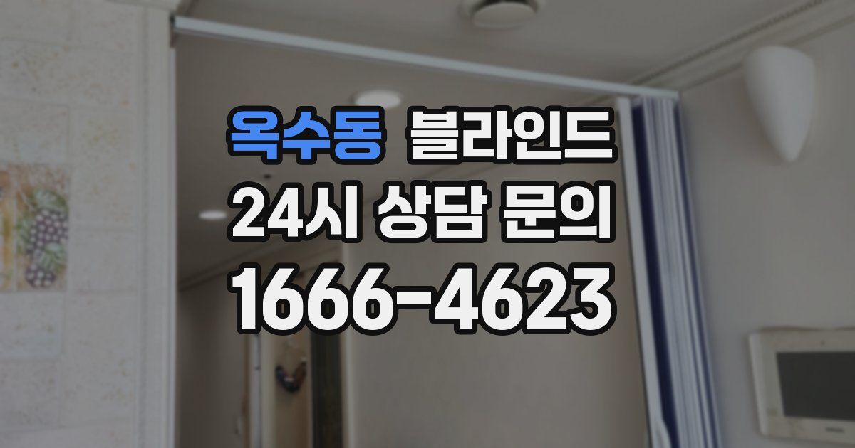 옥수동 블라인드