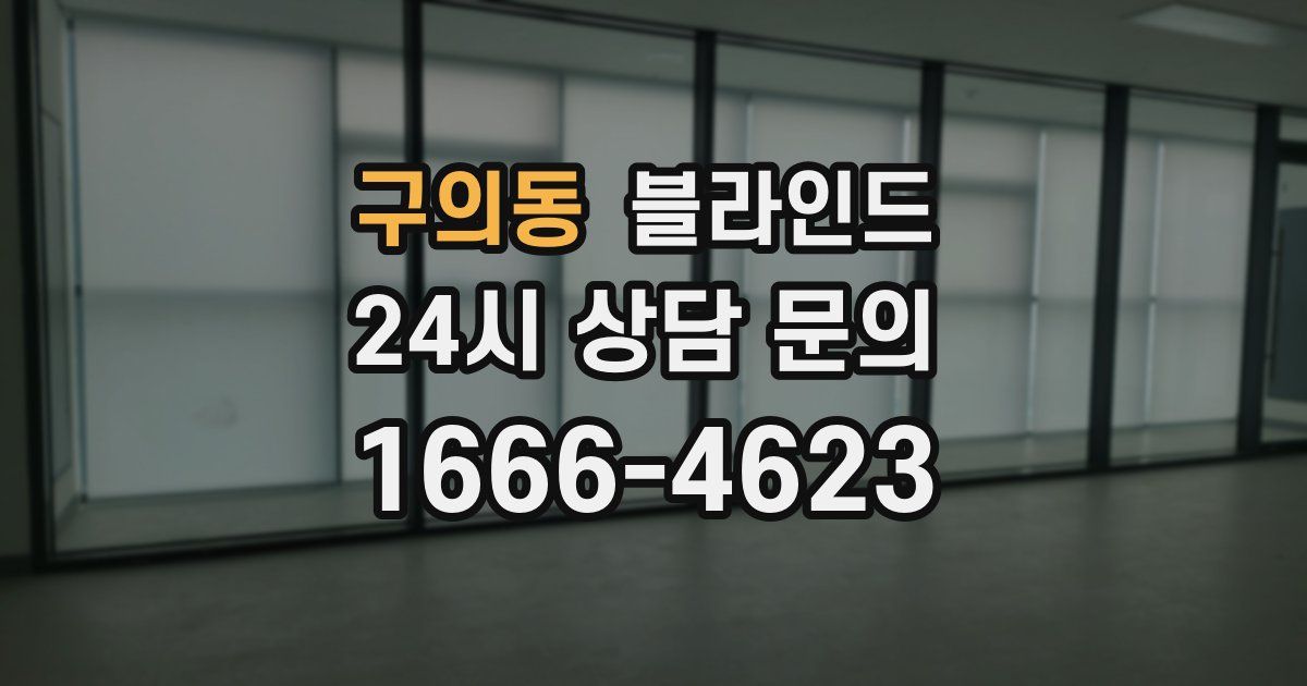 구의동 블라인드