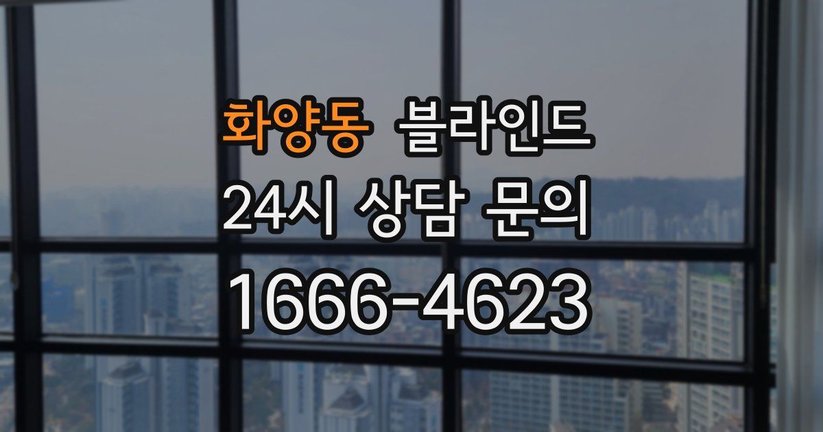 화양동 블라인드