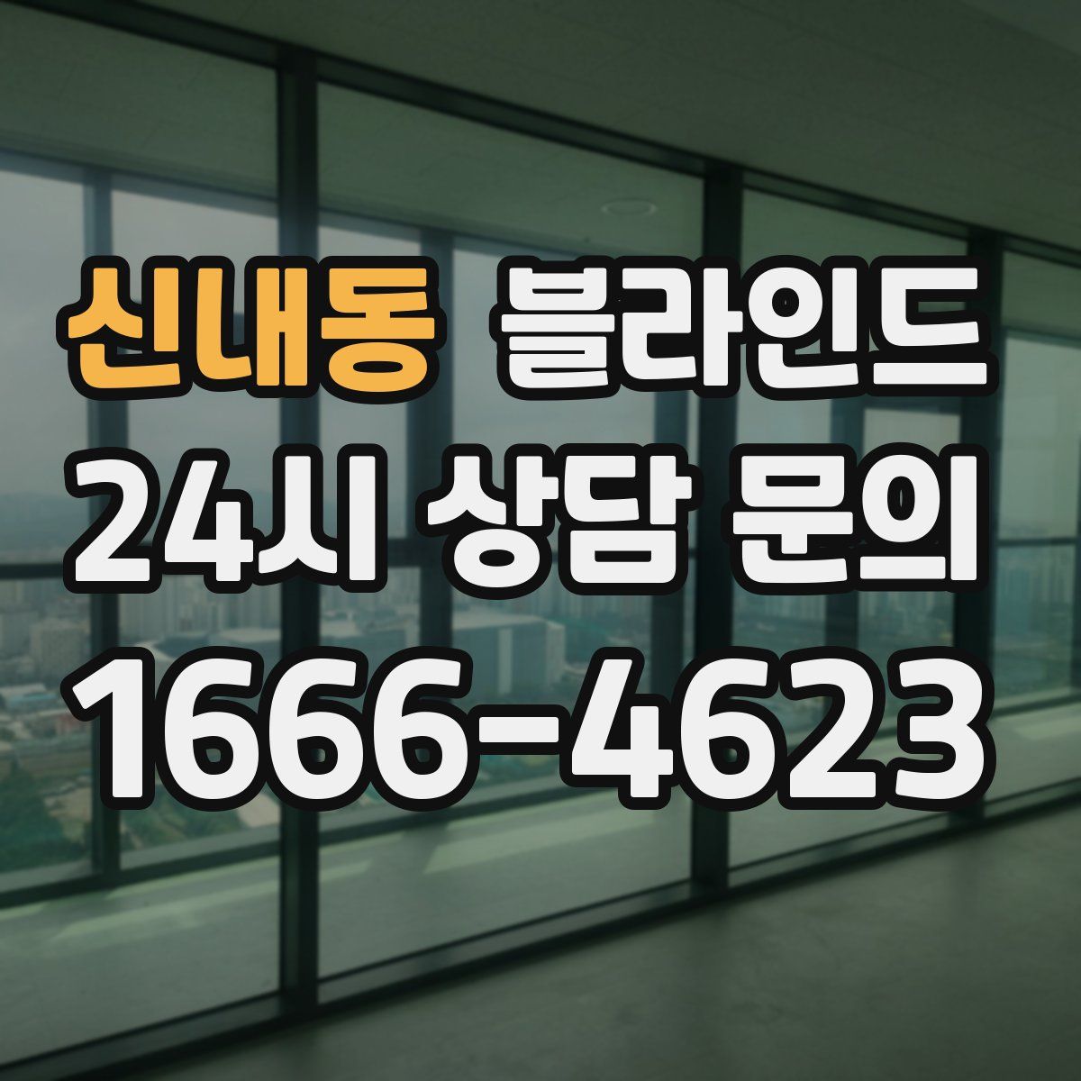 신내동 블라인드
