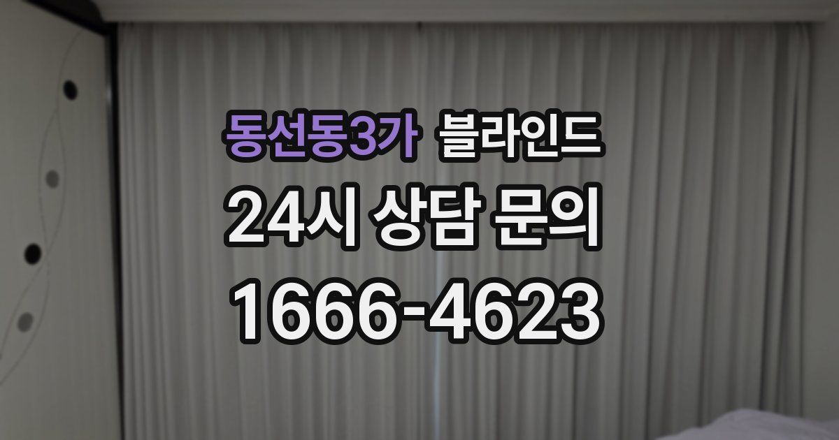동선동3가 블라인드