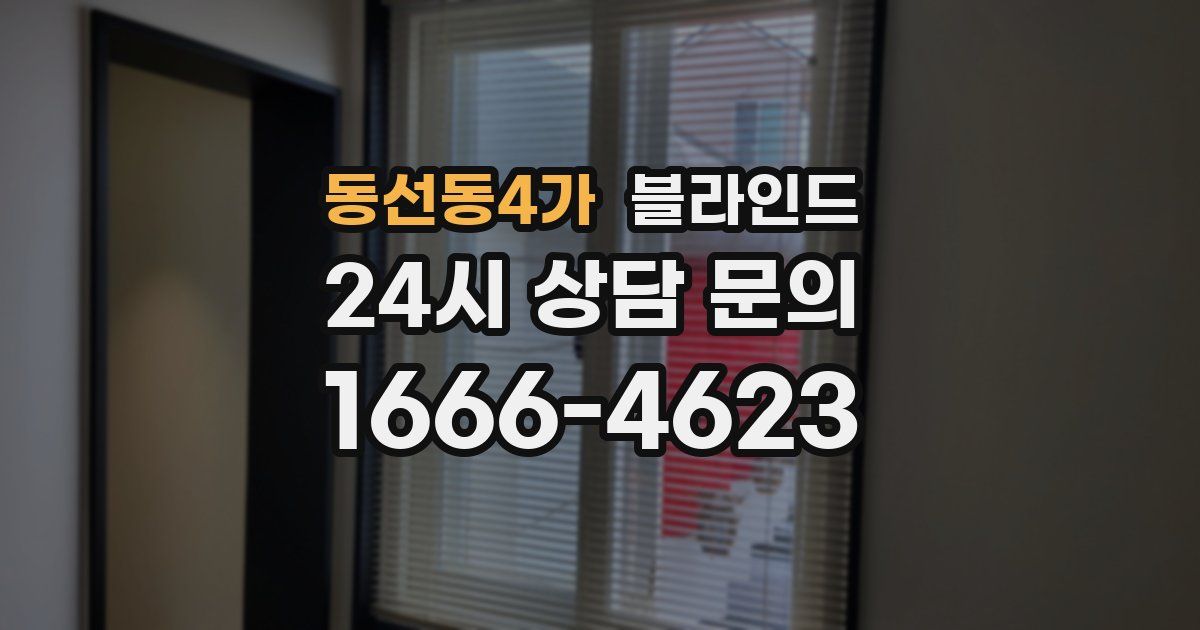 동선동4가 블라인드