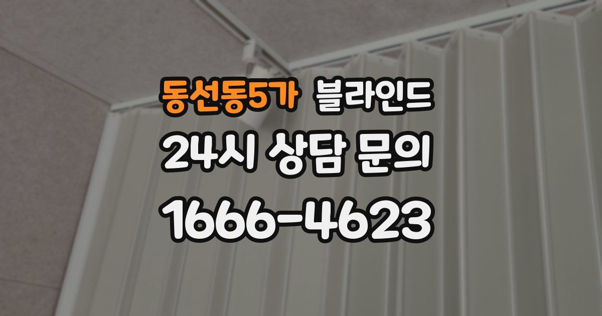 동선동5가 블라인드