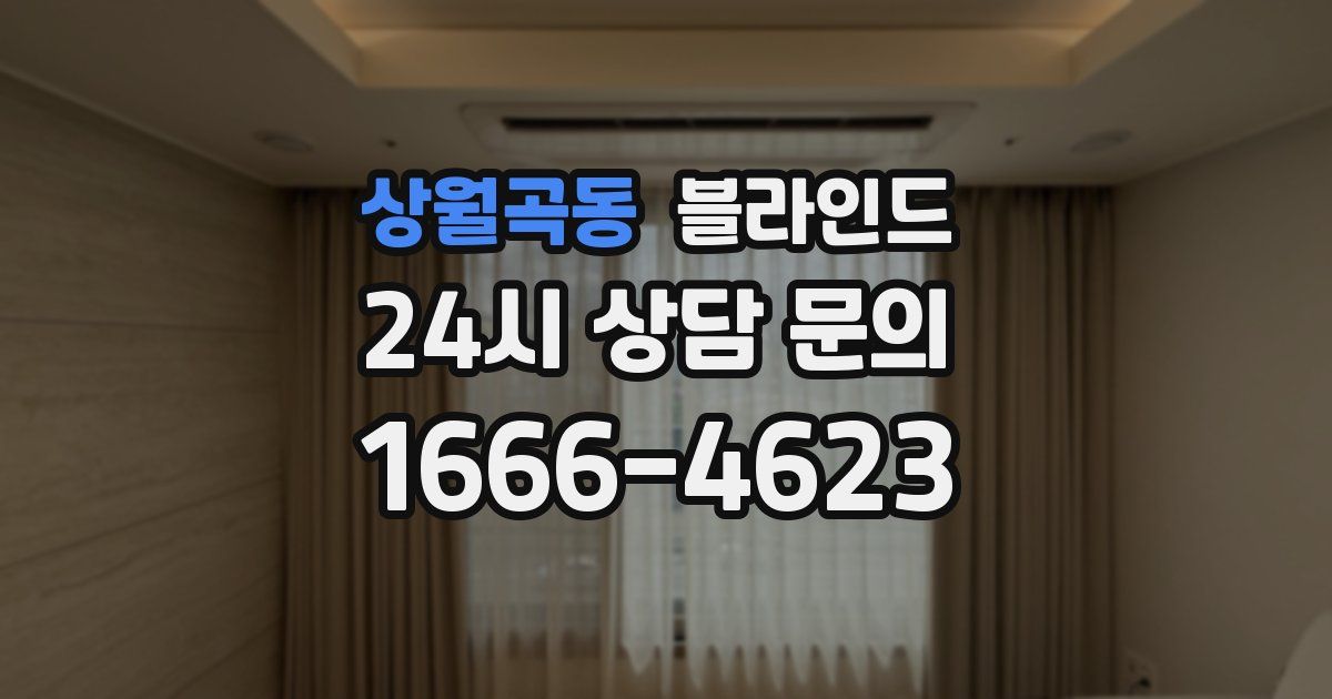 상월곡동 블라인드