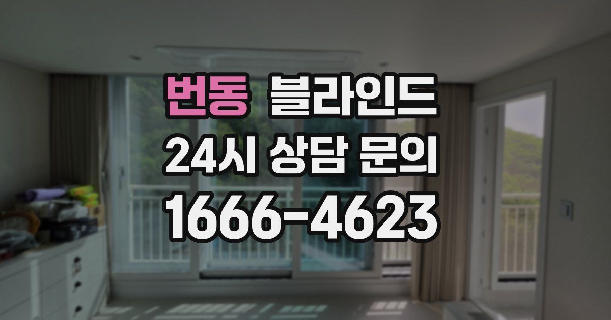 번동 블라인드