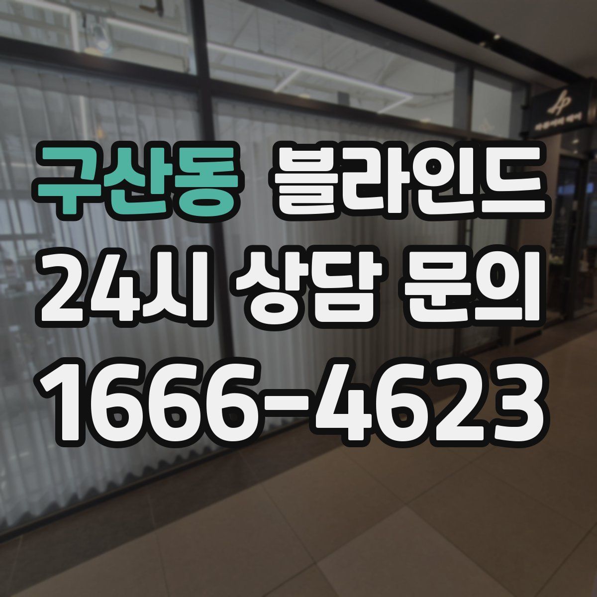 구산동 블라인드