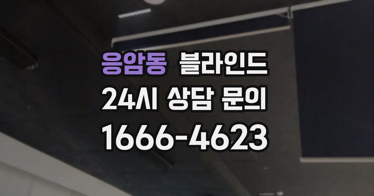 응암동 블라인드