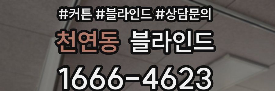 천연동 블라인드