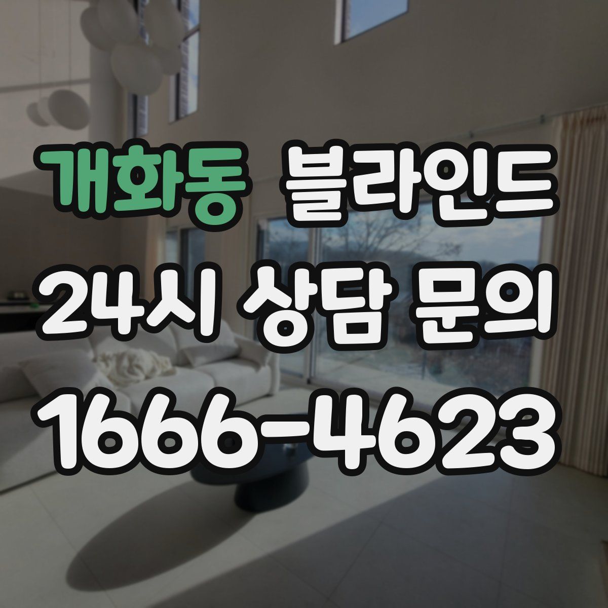 개화동 블라인드