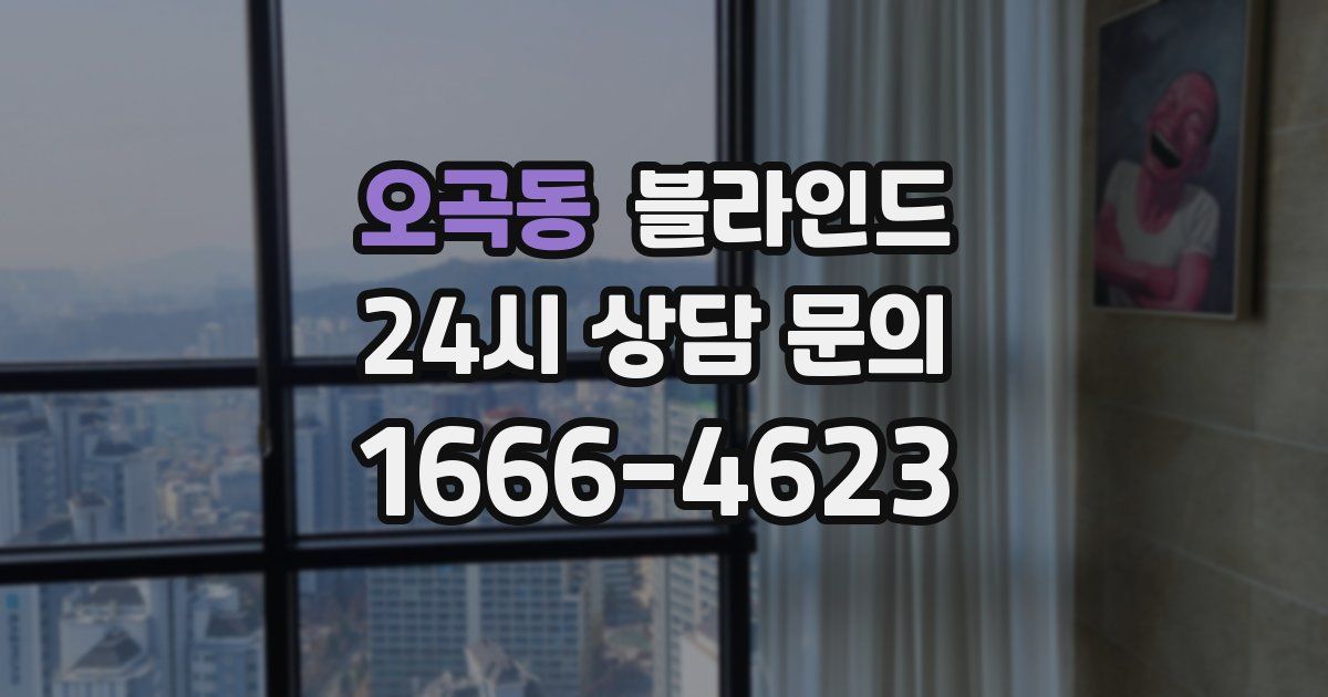 오곡동 블라인드