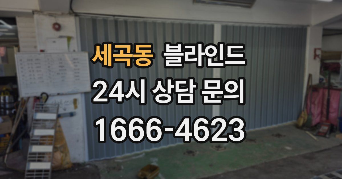 세곡동 블라인드