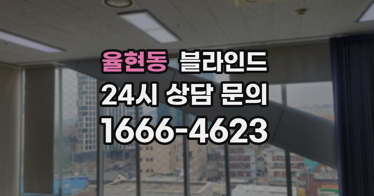 율현동 블라인드