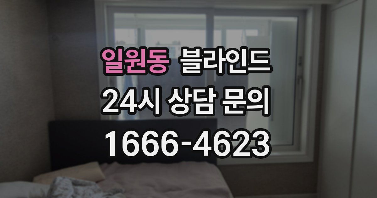 일원동 블라인드