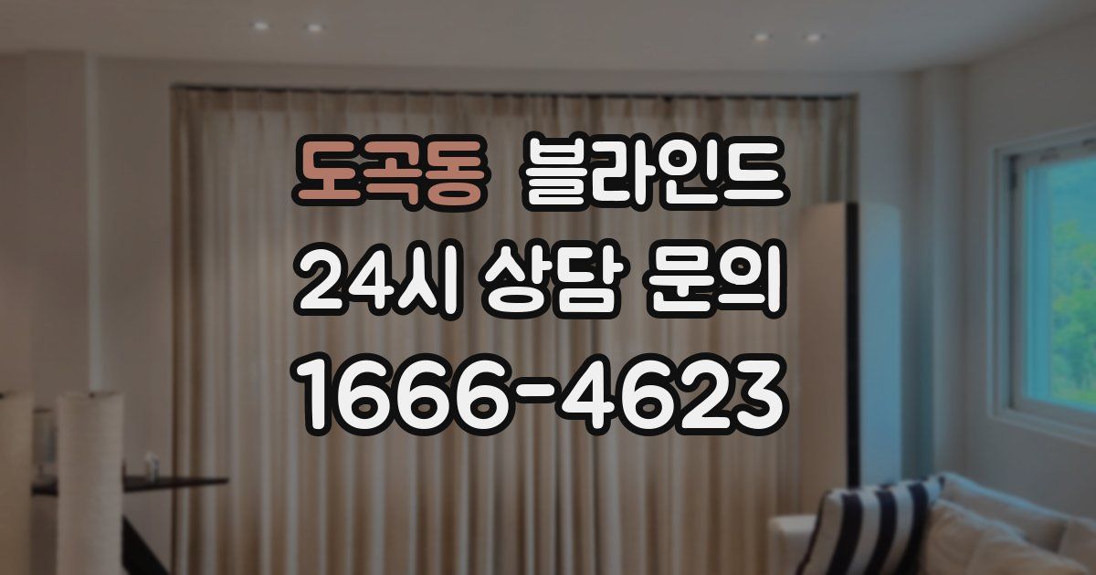 도곡동 블라인드