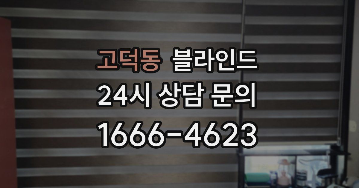 고덕동 블라인드