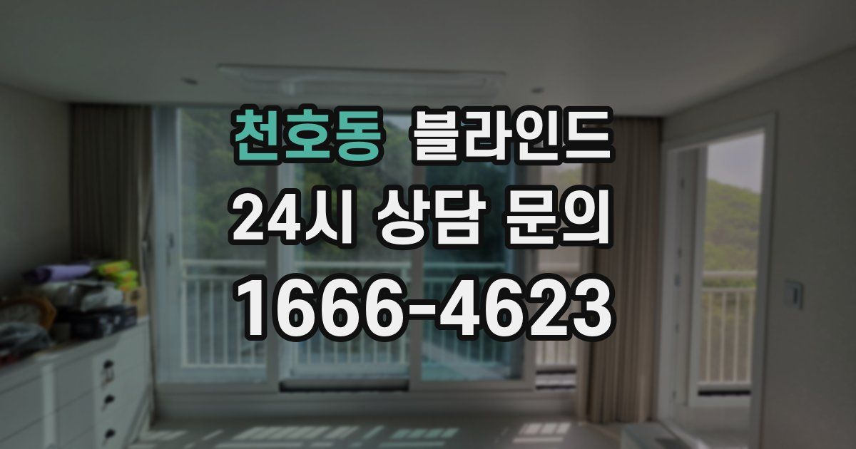 천호동 블라인드