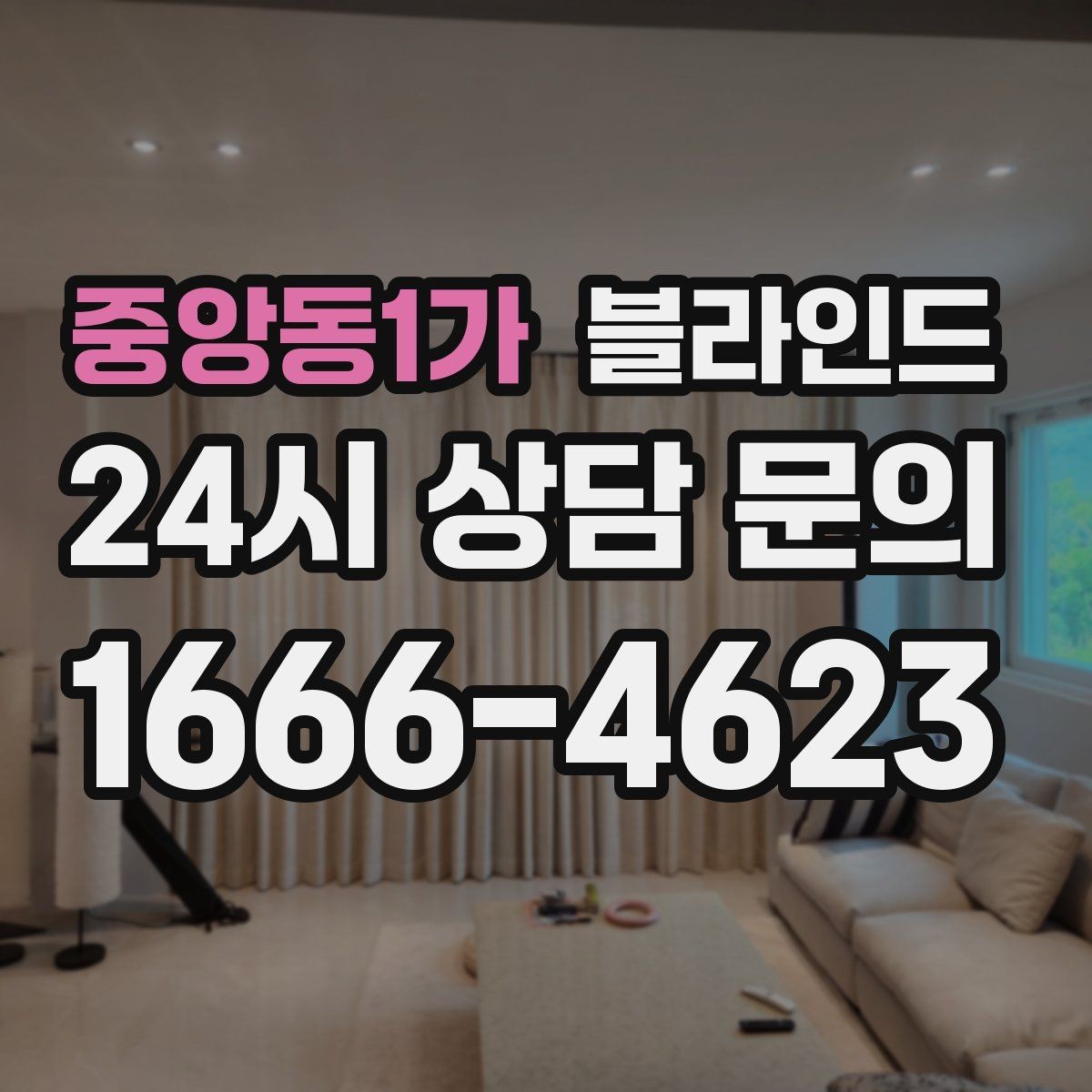 중앙동1가 블라인드 맞춤형 제작이 유리한 상황