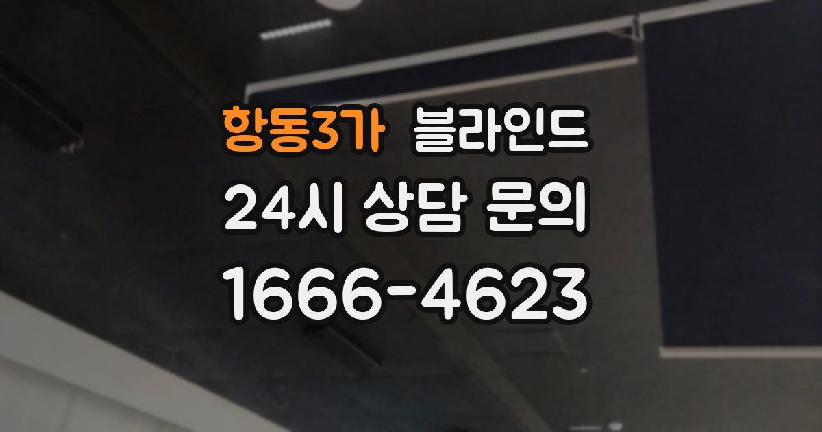 항동3가 블라인드
