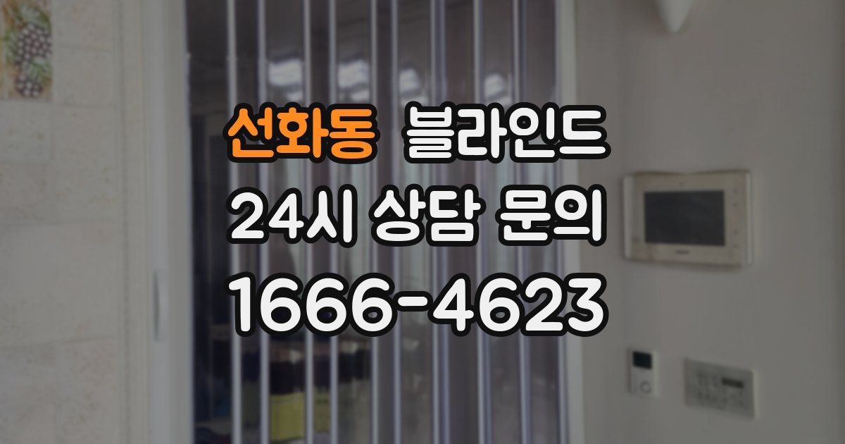 선화동 블라인드