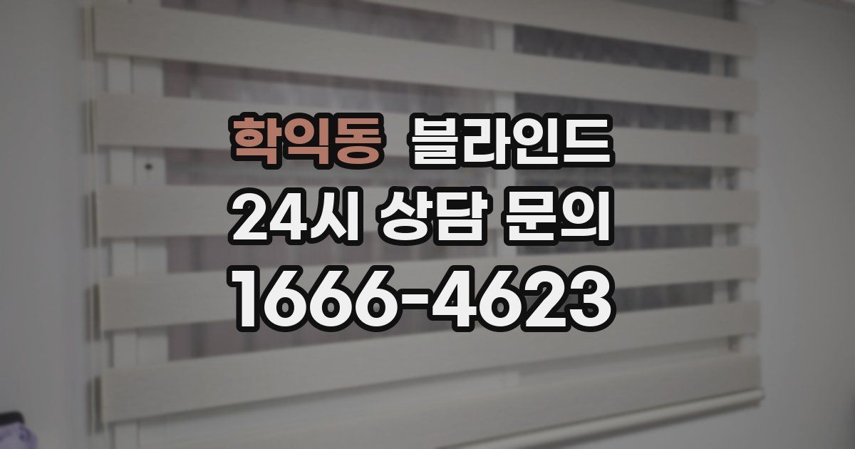 학익동 블라인드
