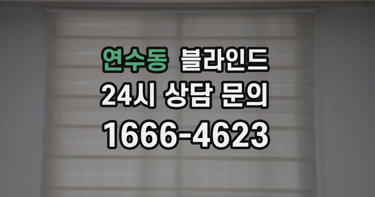 연수동 블라인드