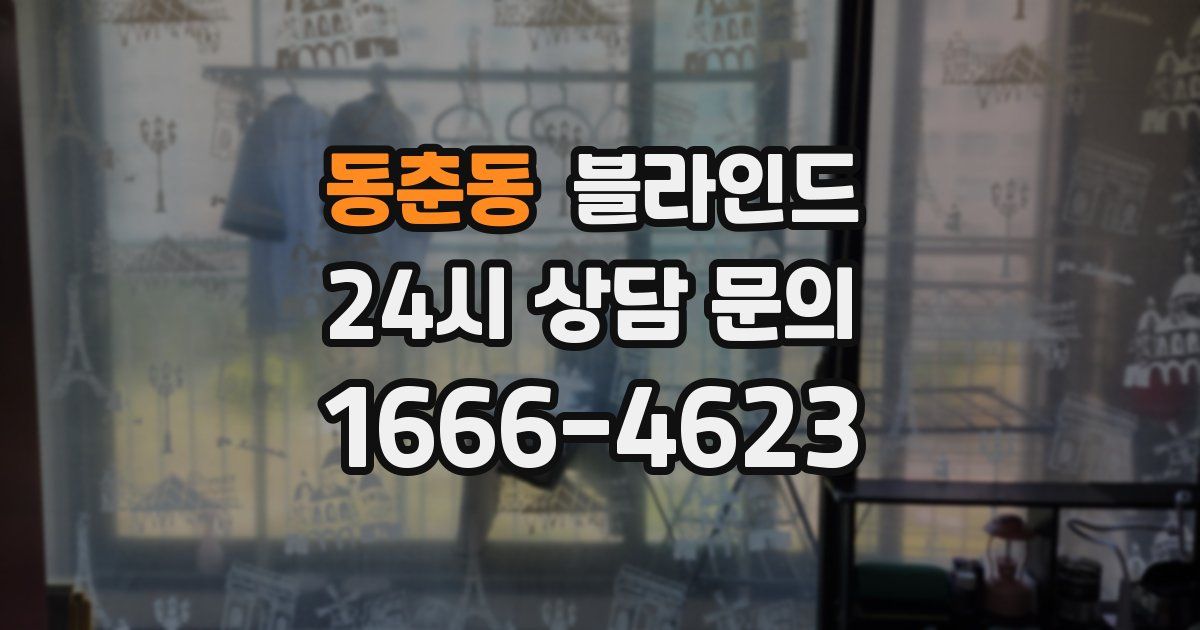동춘동 블라인드