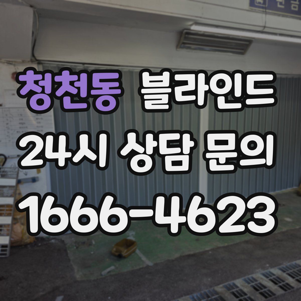 청천동 블라인드