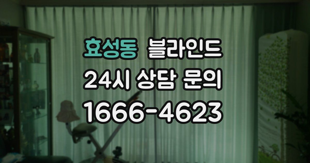 효성동 블라인드