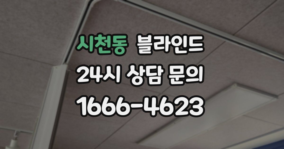 시천동 블라인드