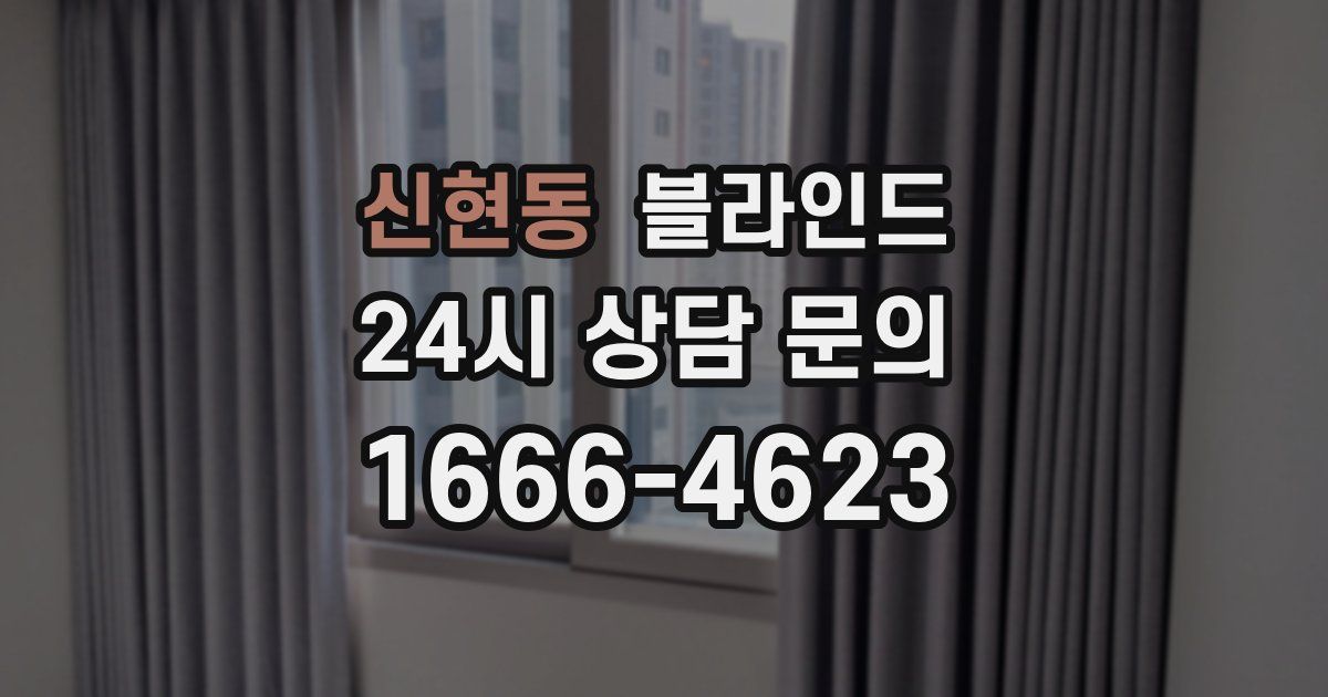 신현동 블라인드