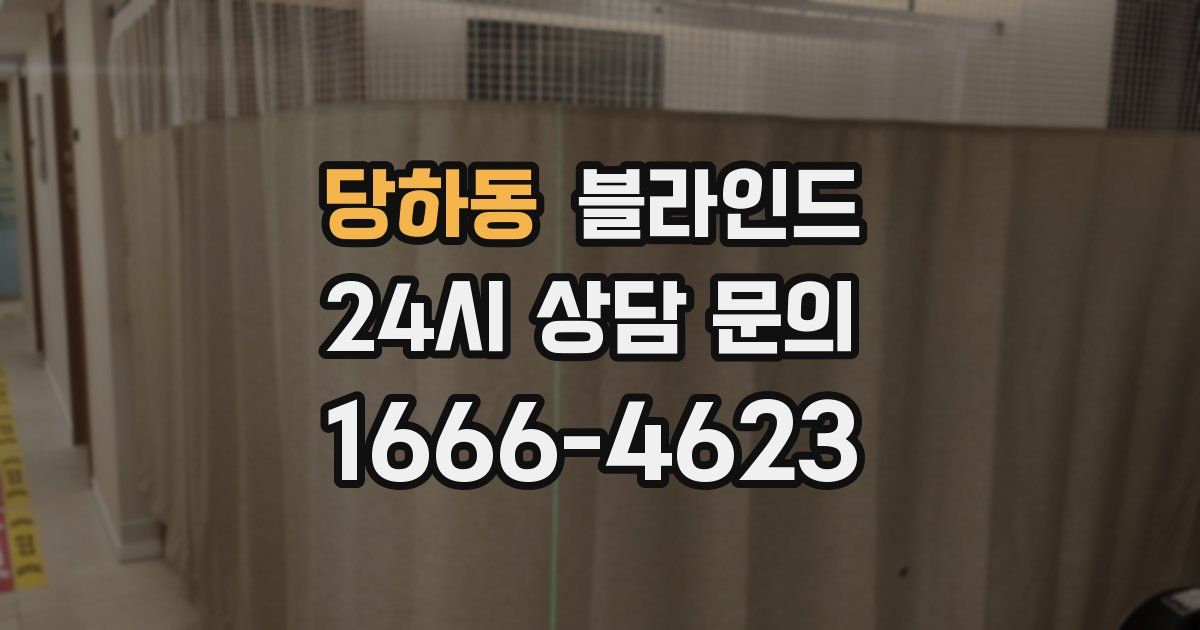 당하동 블라인드