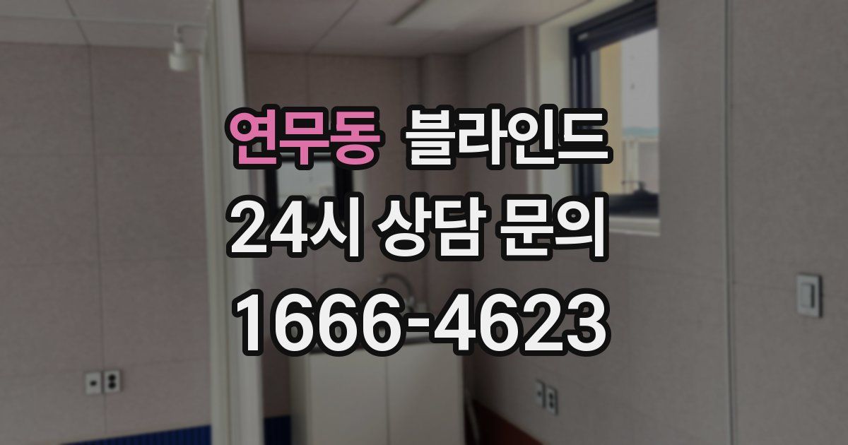 연무동 블라인드