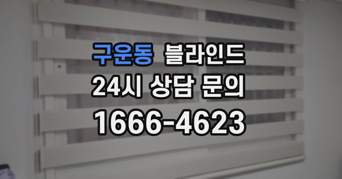 구운동 블라인드