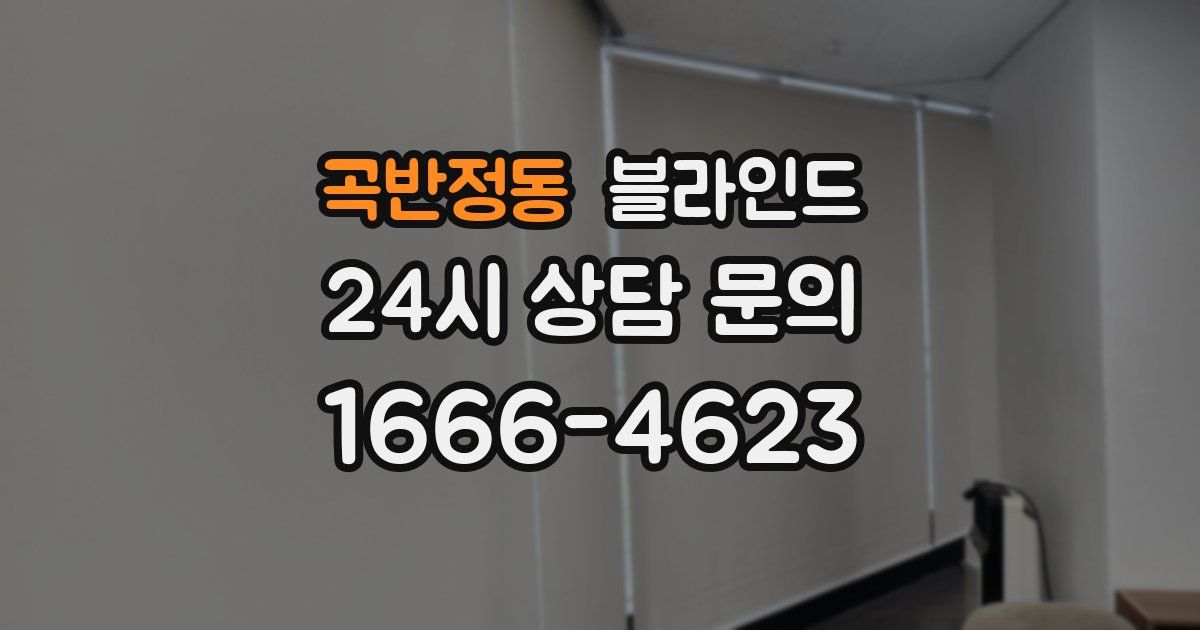 곡반정동 블라인드