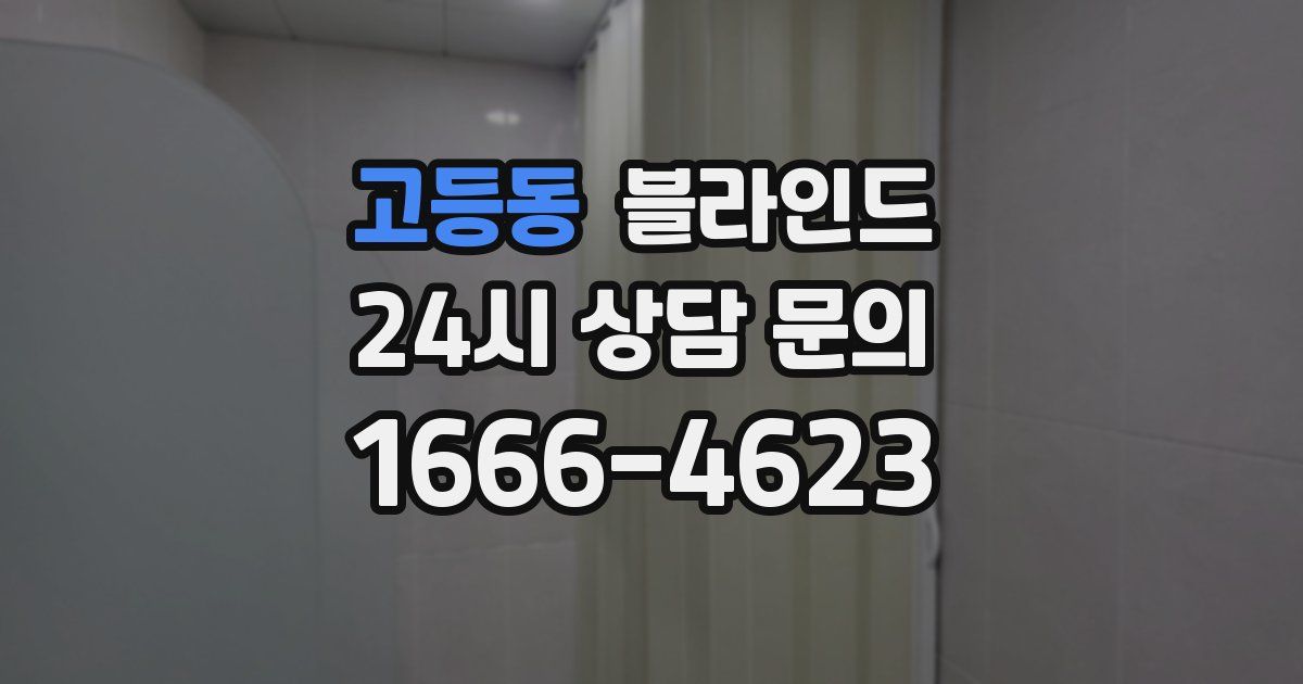 고등동 블라인드