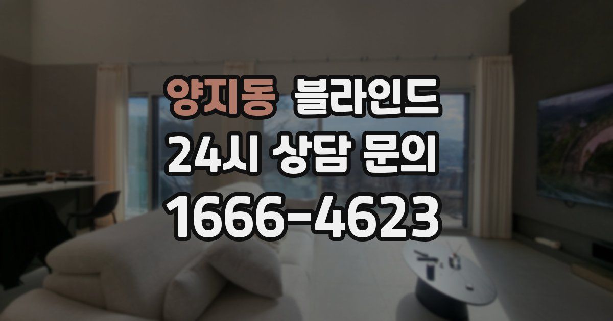 양지동 블라인드