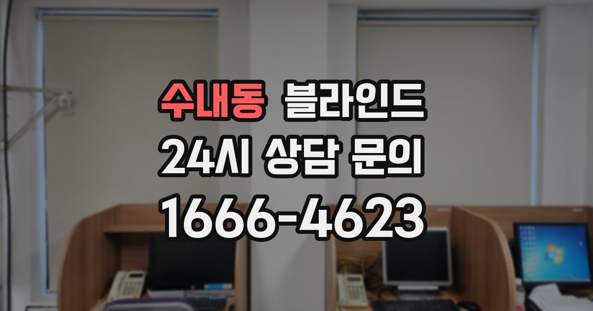 수내동 블라인드