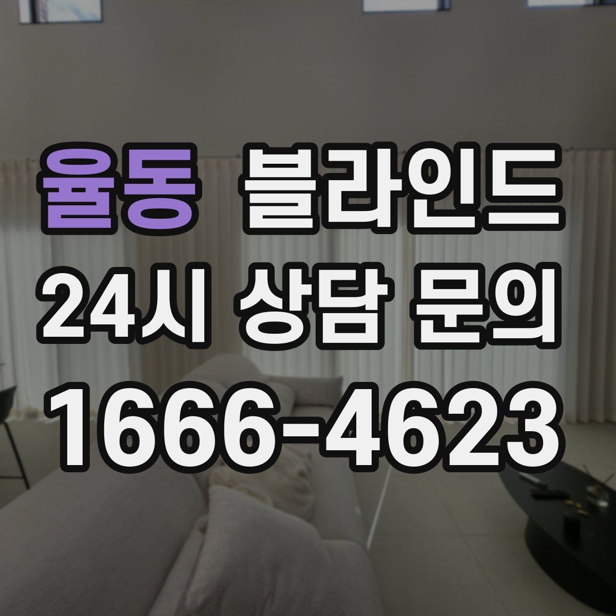 율동 블라인드 채광 조절에 유리한 타입 정리