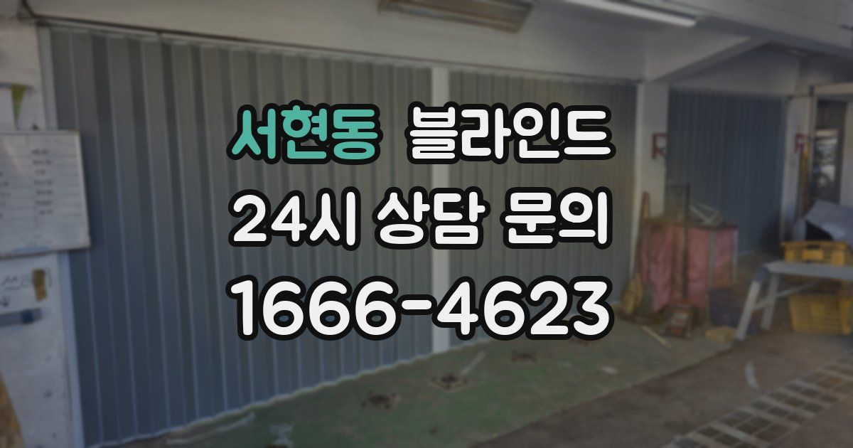 서현동 블라인드