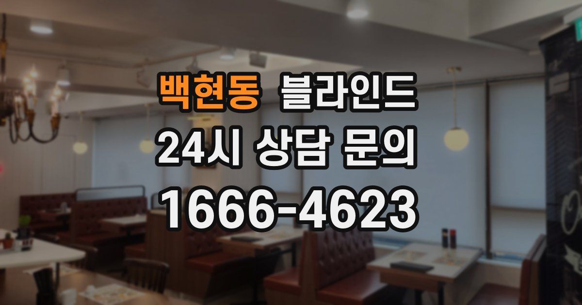백현동 블라인드