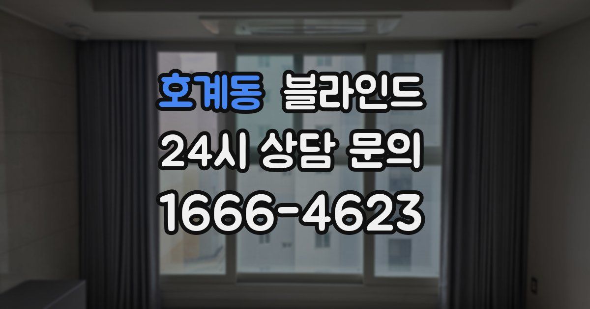 호계동 블라인드