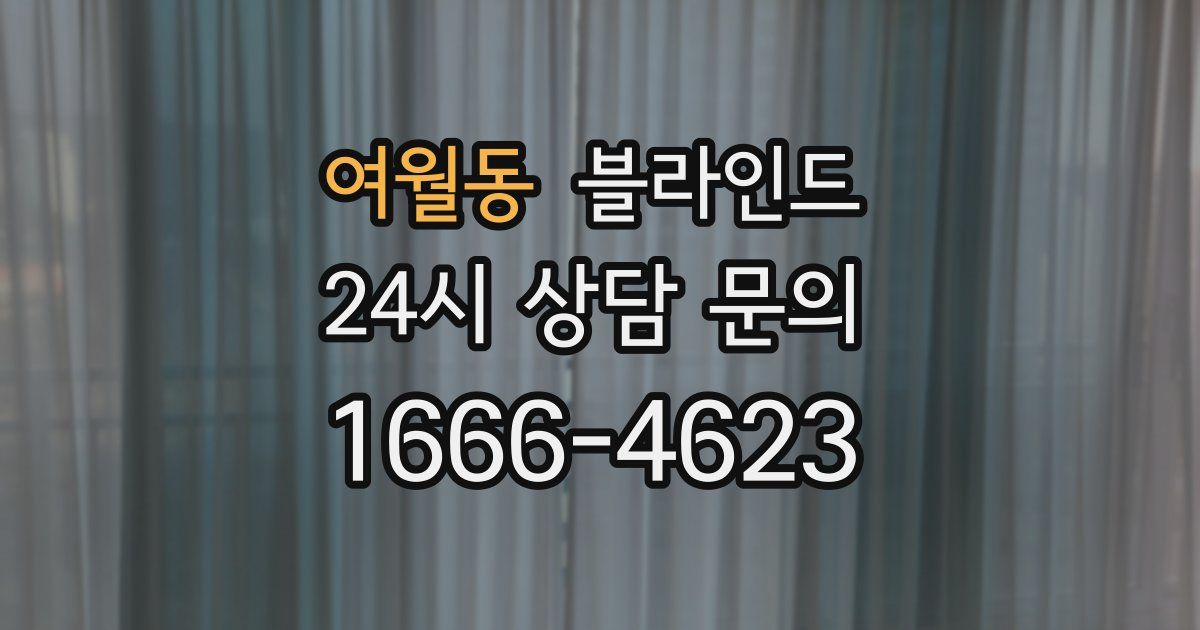 여월동 블라인드