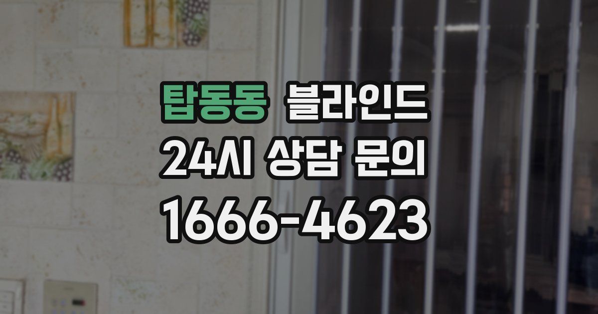 탑동동 블라인드