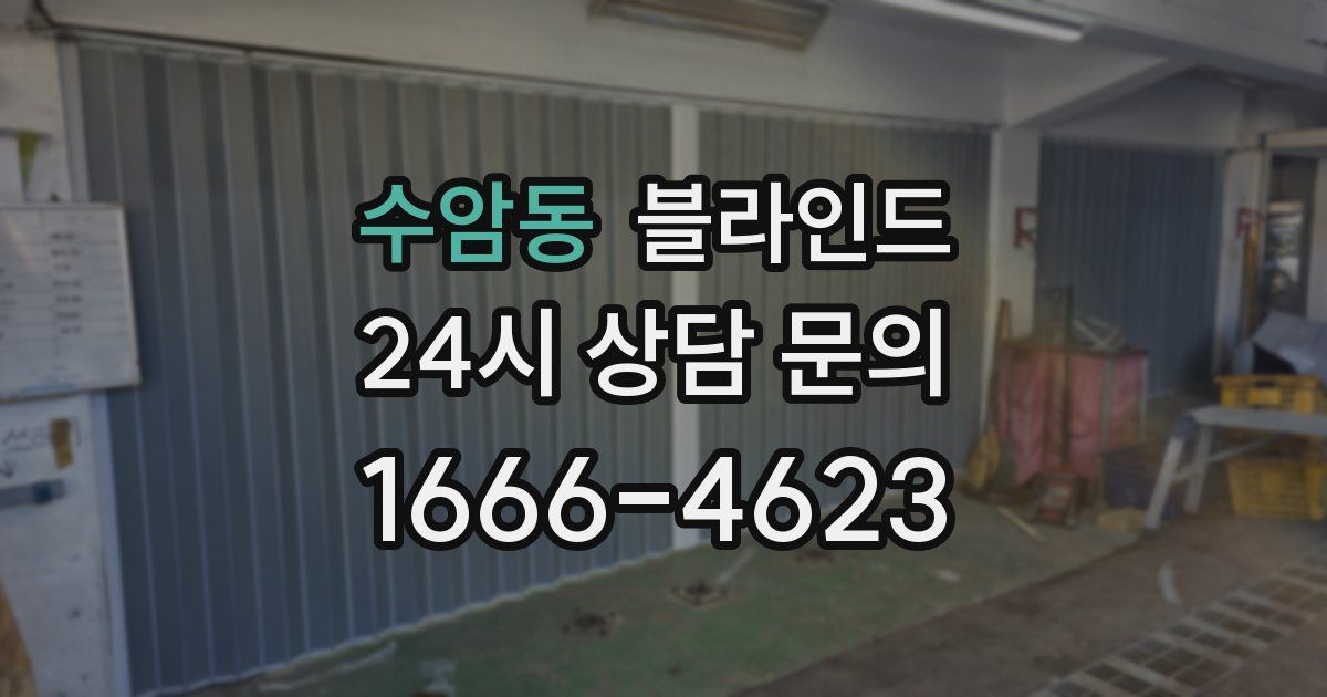 수암동 블라인드