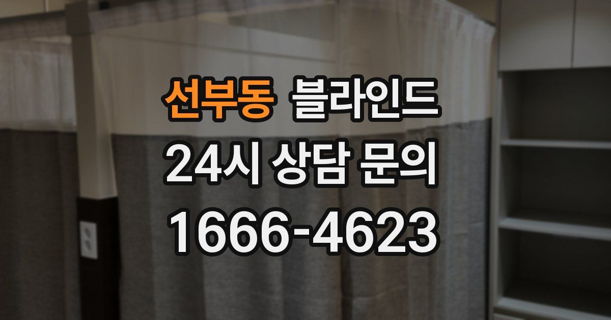 선부동 블라인드
