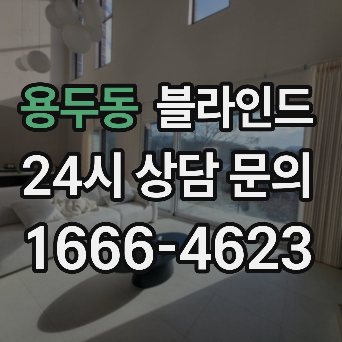 용두동 블라인드