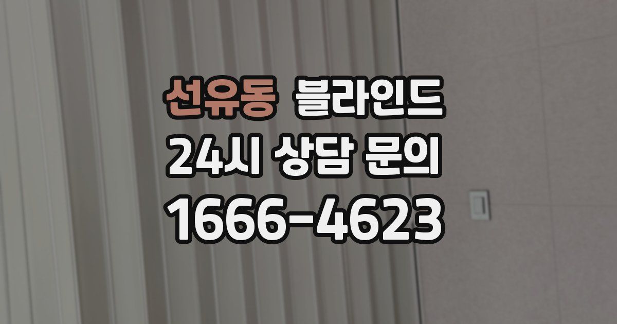 선유동 블라인드
