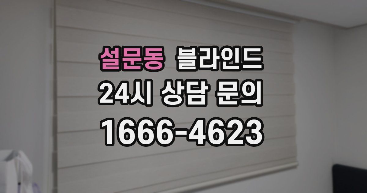 설문동 블라인드