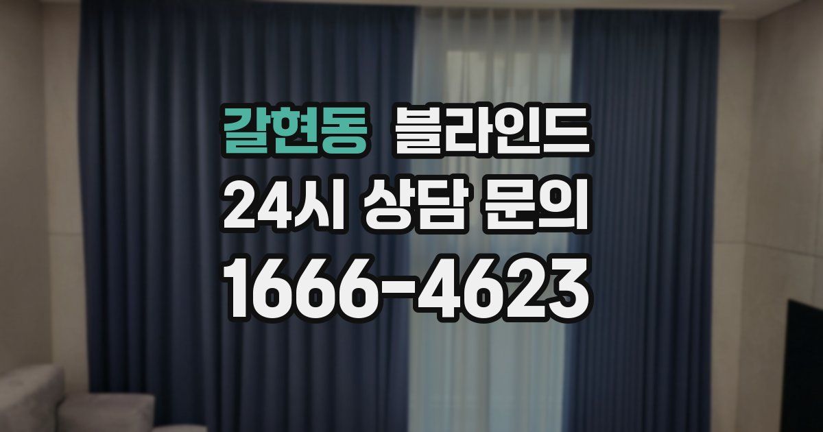 갈현동 블라인드