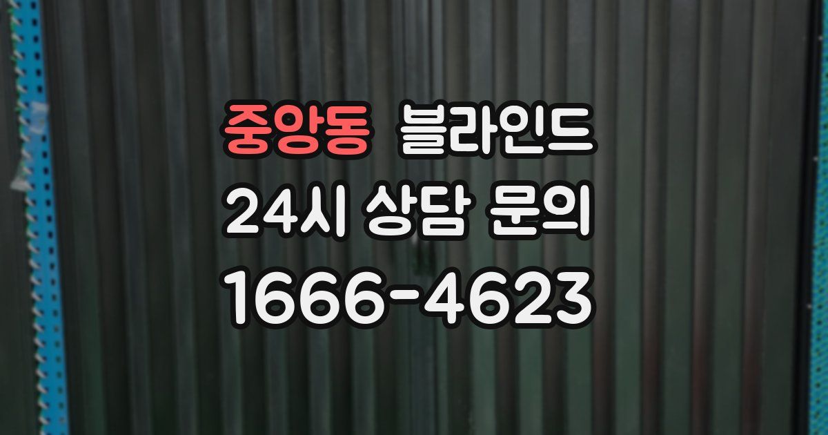 중앙동 블라인드